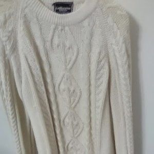 An extra large women's off white Irish  sweater
